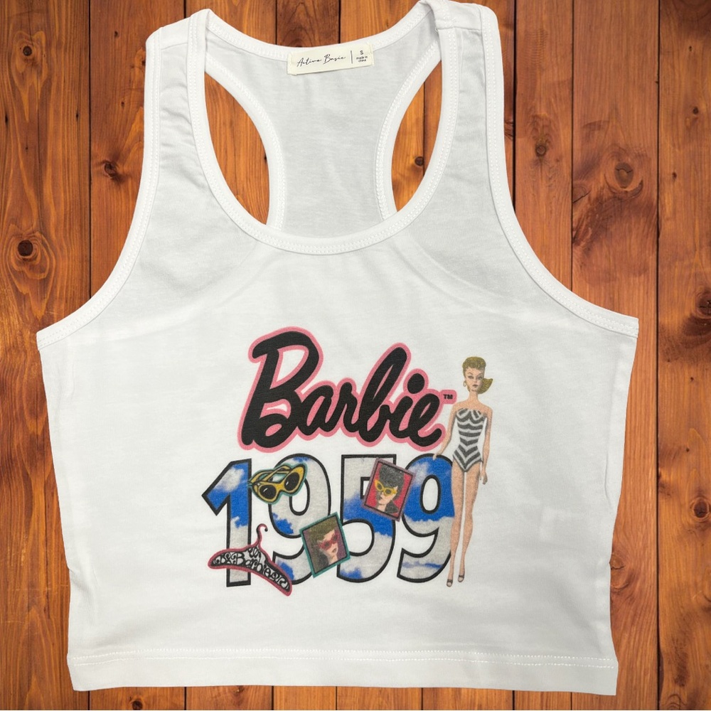 Retro  Barbie Tank S-L available. 100% cotton brand new.
